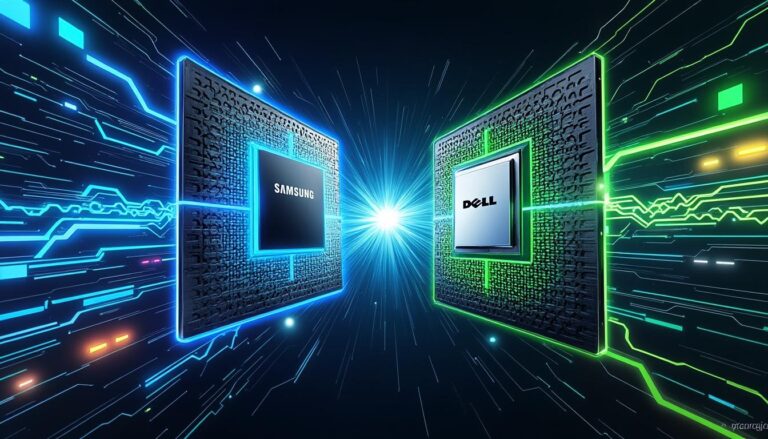 découvrez le duel captivant entre samsung et dell, deux géants de la technologie, qui s'affrontent sur le terrain des puces haute performance et de l'innovation.