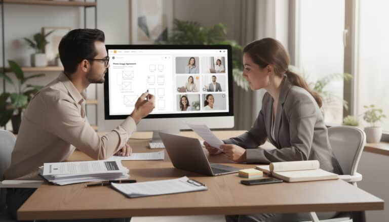 découvrez les bonnes pratiques pour la création de sites web de coachs, en respectant le droit à l'image et l'utilisation légale des photos de clients.