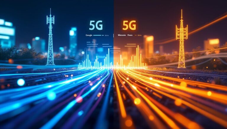 comparaison complète entre google et orange sur la fibre, la 5g, et la qualité réelle des réseaux, évaluée par free.